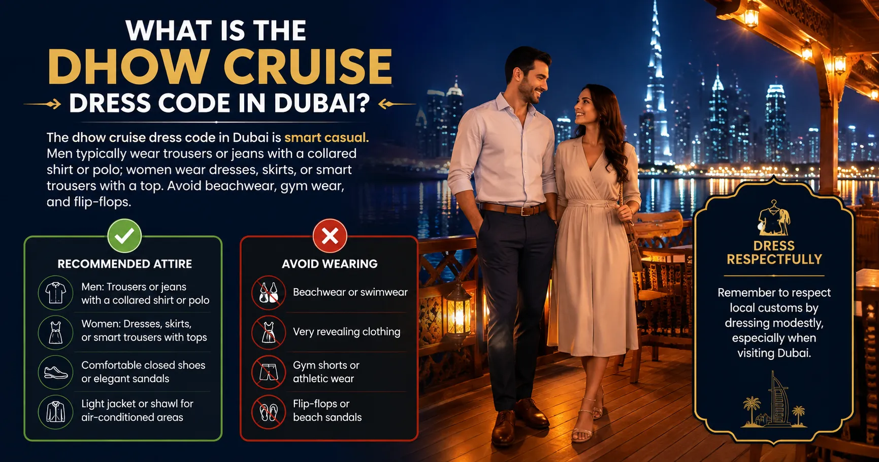 Dubai Dhow Cruise Dress Code Guide