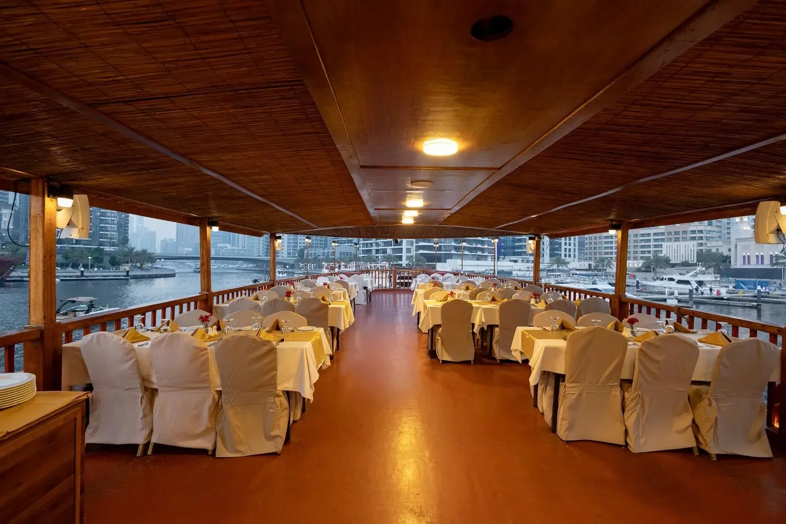 Dhow Cruise Dubai upper deck